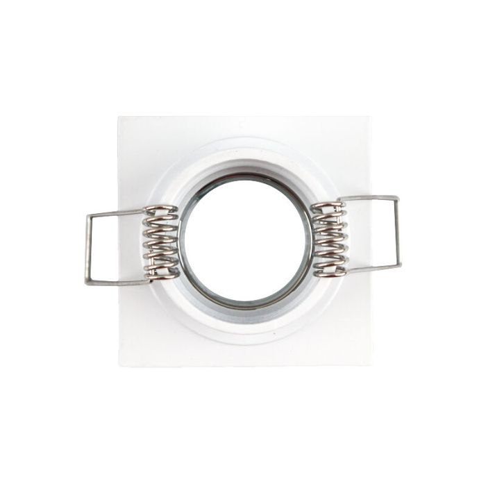 Spot encastré salle de bain blanc en aluminium, Dorx, IP44