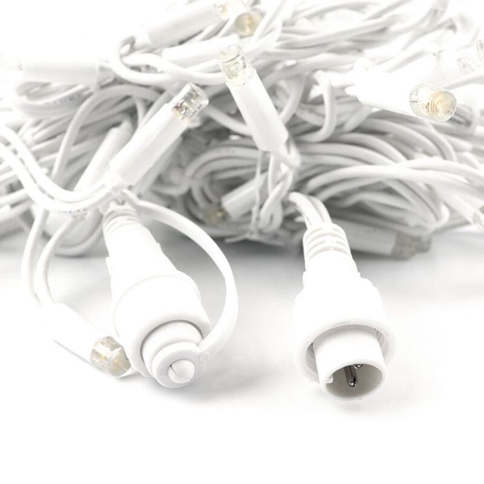 2m connectable glacon cordon blanc ip67 50 cm de hauteur blanc chaud