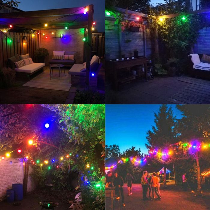 5m guirlande guinguette, 5 culots