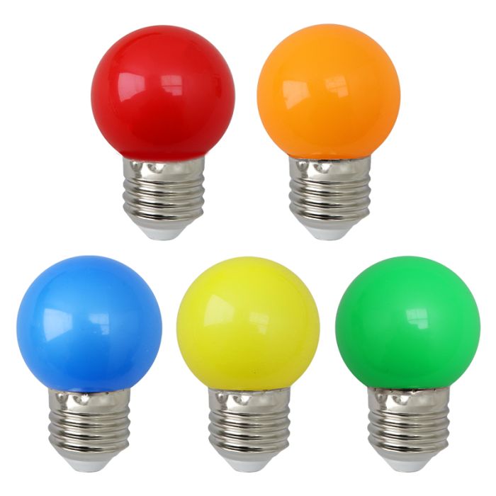 50m guirlande guinguette avec 50 ampoules colorées