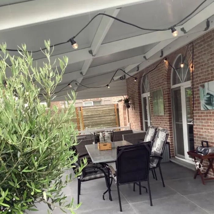 25m guirlande guinguette avec 25 dimmable ampoules transparantes