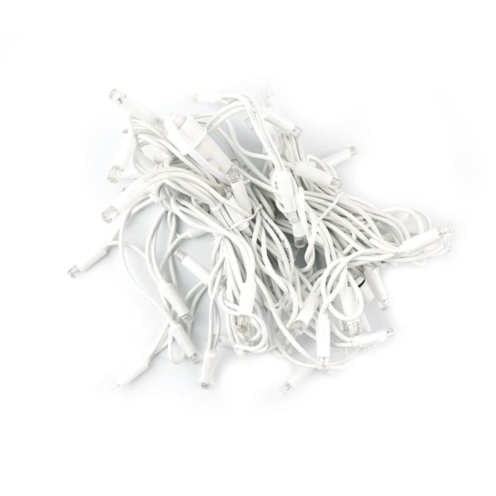 2m connectable glacon cordon blanc ip67 50 cm de hauteur blanc chaud
