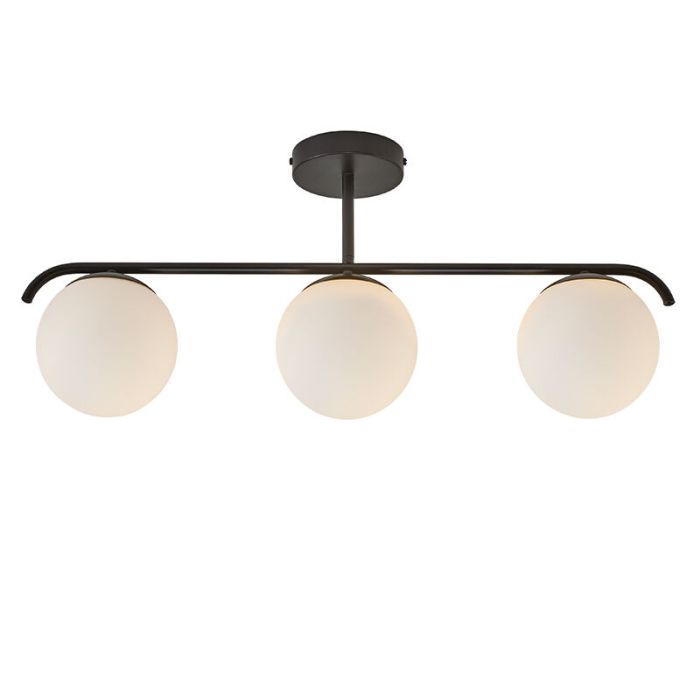 Plafonnier design noir, Grant