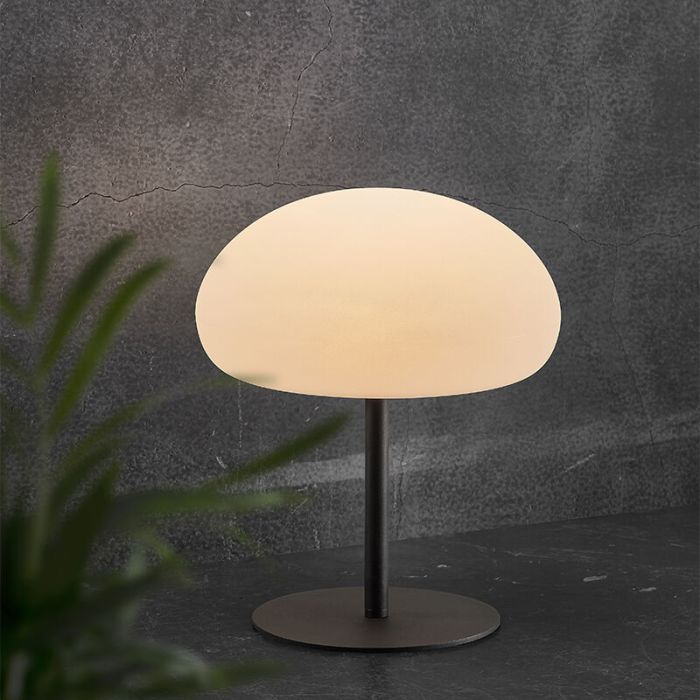 Lampe de table extérieur moderne blanche, Sponge, 6,8W, 2700K LED, IP65, gradable en 3 étapes