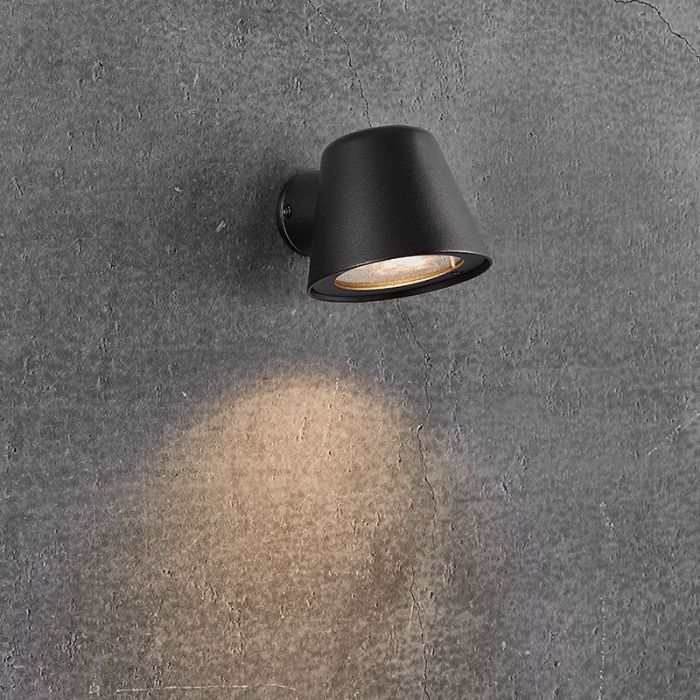 Luminaire extérieur moderne noir, Aleria, IP44
