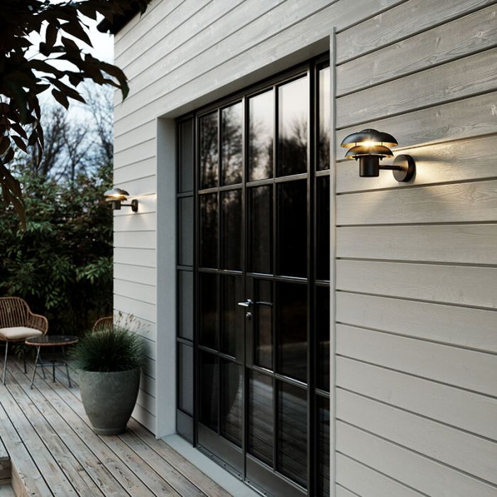 Luminaire extérieur moderne noir, Kurnos, IP54