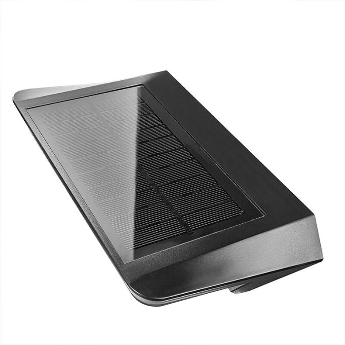 Applique solaire extérieur moderne noire, Agena, 4,5W, 3000K LED, IP44