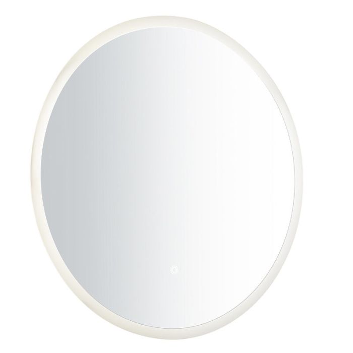 Miroir avec éclairage moderne gris, Dovina, 20W, 4000K LED, IP44, avec interrupteur
