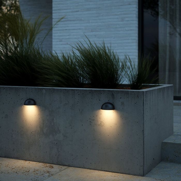 Luminaire extérieur moderne noir, Scor, IP44