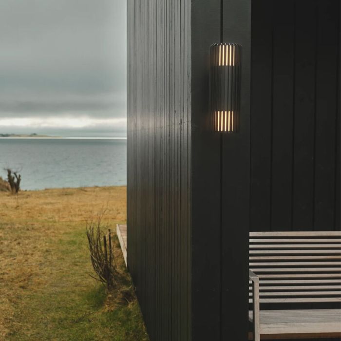 Luminaire extérieur design noir, Aludra, IP54