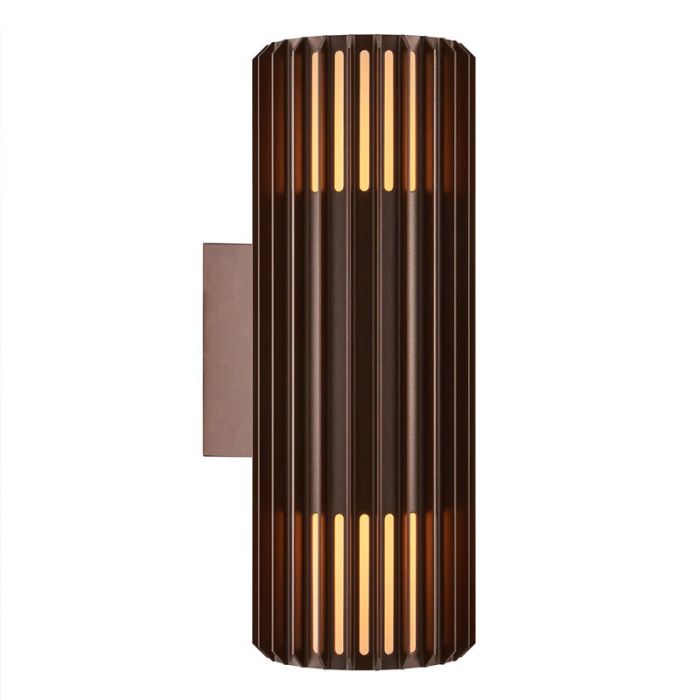 Luminaire extérieur design marron, Aludra, IP54