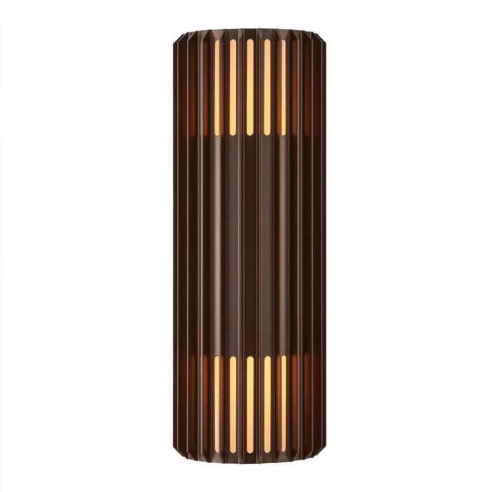 Luminaire extérieur design marron, Aludra, IP54