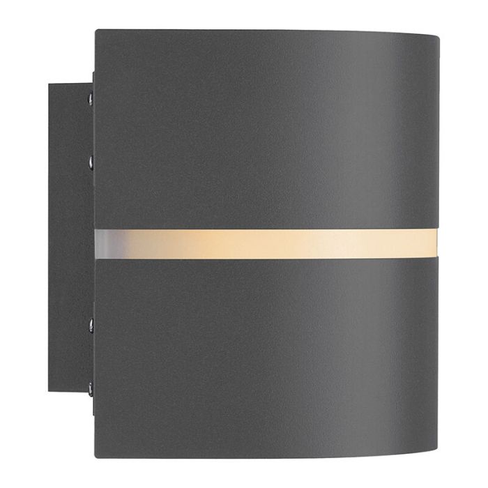 Luminaire extérieur en aluminium anthracite, Sibelis, IP44