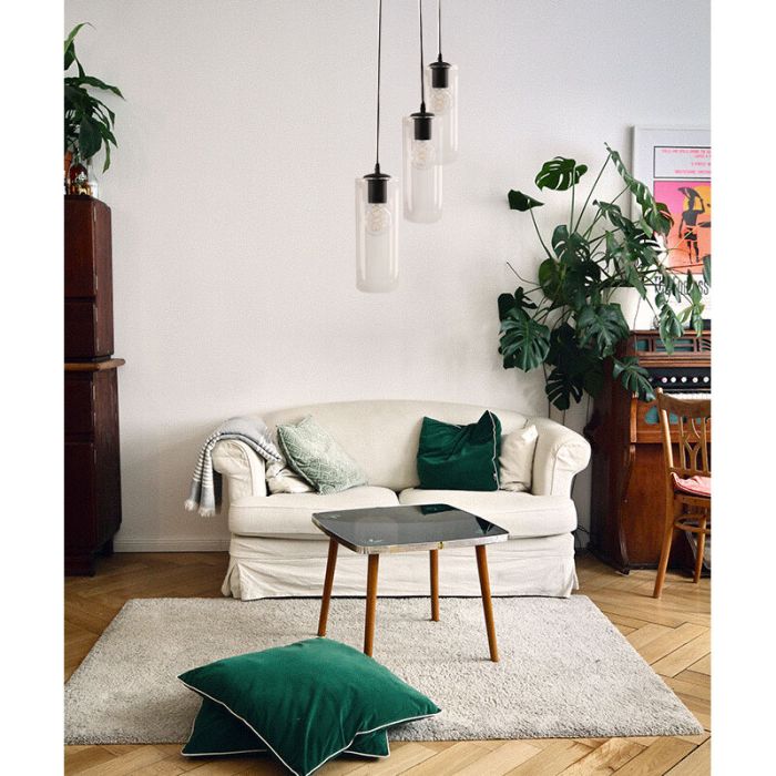 Suspension transparente design, Hatice