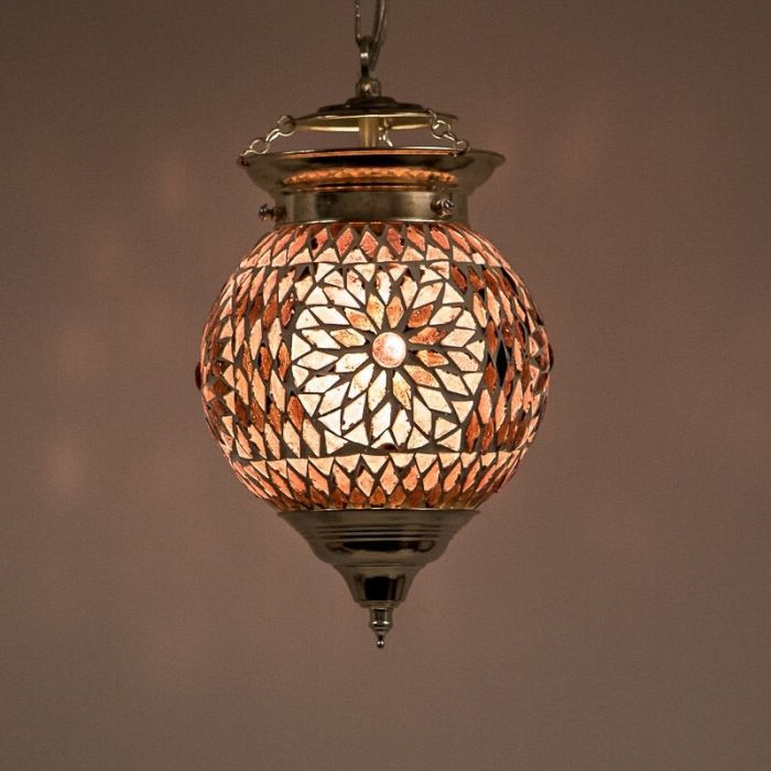 Suspension orientale violette mosaïque, Nisrin