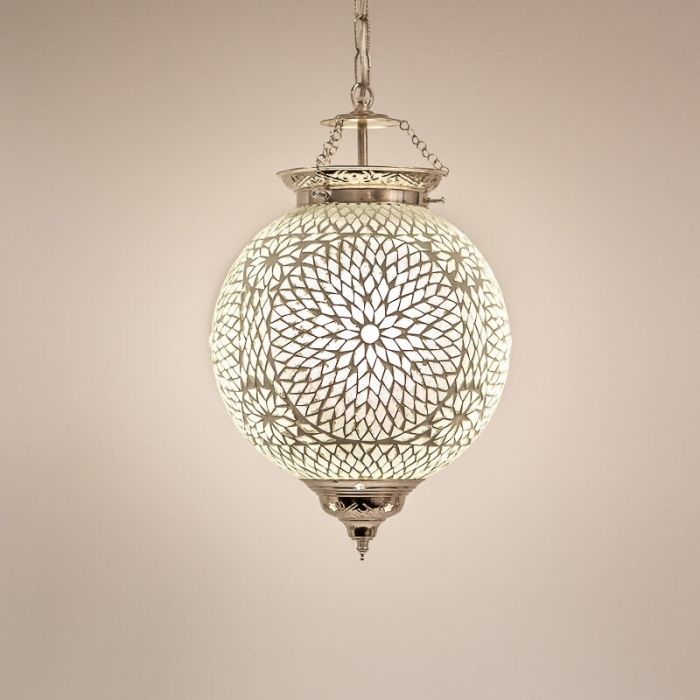 Suspension orientale transparente mosaïque, Nisrin