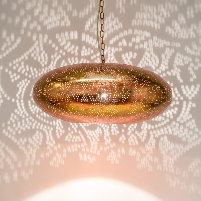 Suspension orientale cuivre, Zina