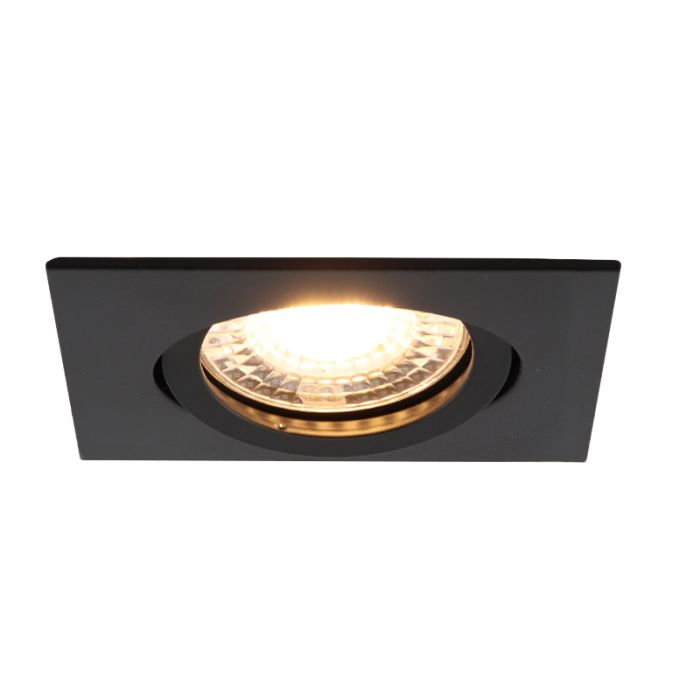 Spot encastré noir en aluminium, Onno
