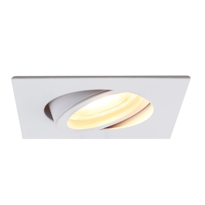 Spot encastré blanc en aluminium, Onno