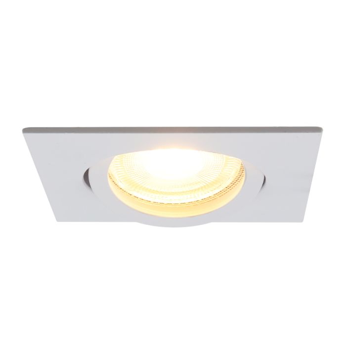 Spot encastré blanc en aluminium, Onno