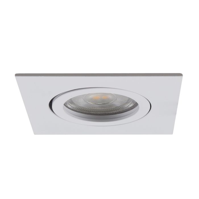 Spot encastré blanc en aluminium, Onno