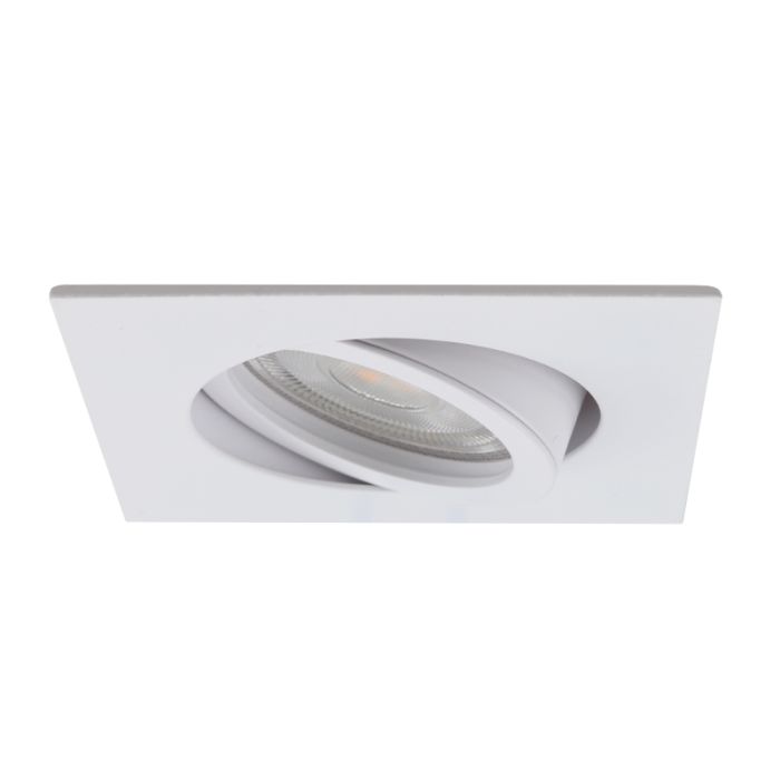 Spot encastré blanc en aluminium, Onno