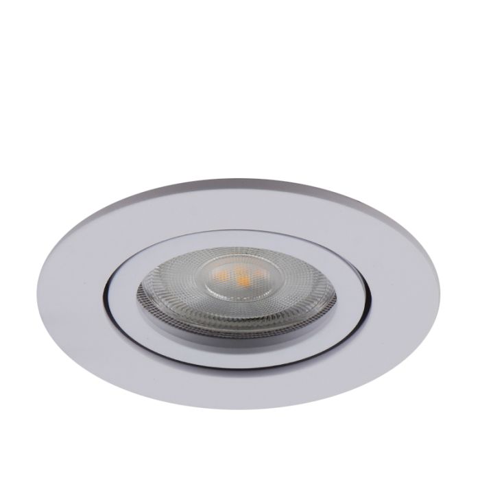 Spot encastré blanc en aluminium, Onno