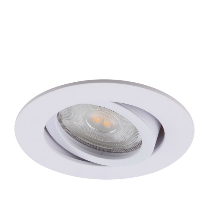 Spot encastré blanc en aluminium, Onno