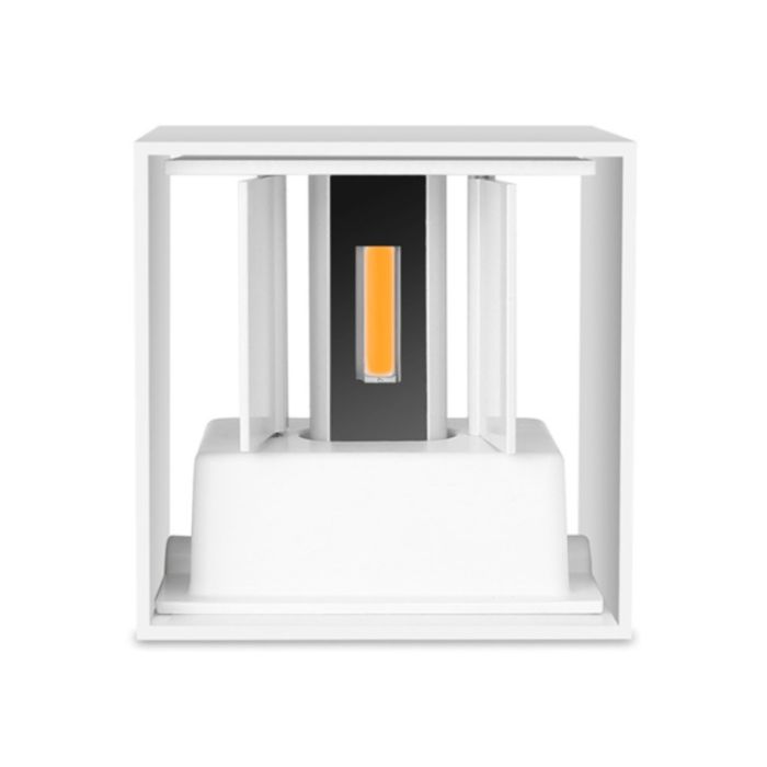 Luminaire extérieur blanc en aluminium, Dion, 6W, 2700K LED, IP65