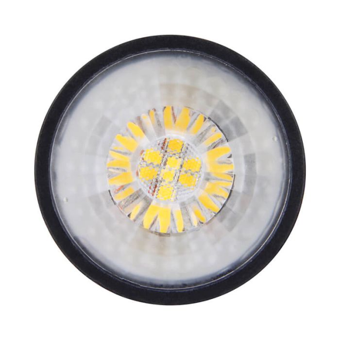 Ampoule LED GU10 gradable Antonie, noir, 3W, 3000K