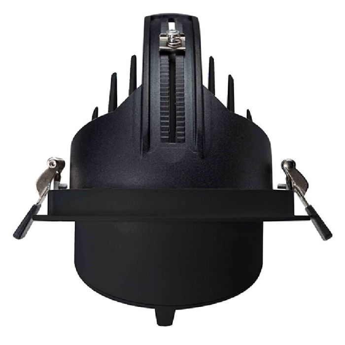 Downlight en aluminium noir, Shanaya, 30W, white switch LED