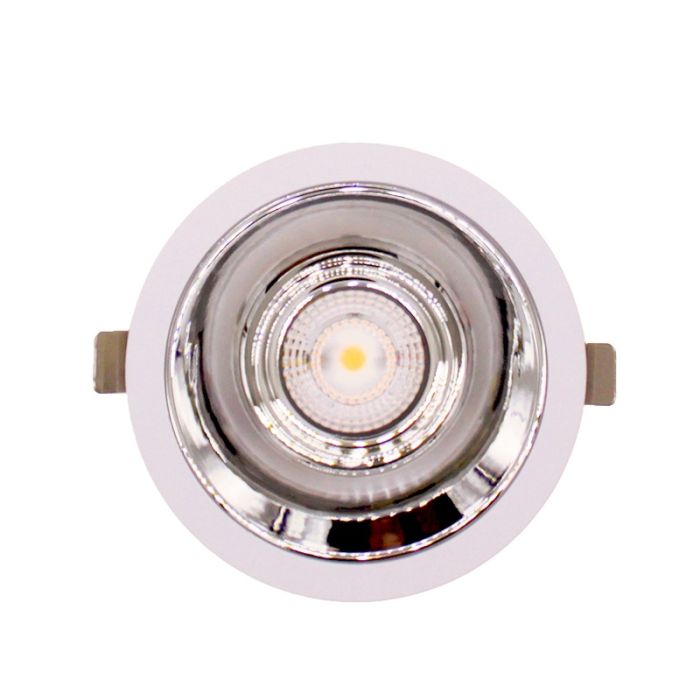 Downlight blanc en aluminium, Maud, 16W, white switch LED, IP22