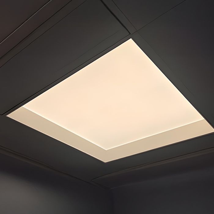 Cadre de montage pour panneau LED 60x60 cm pour un effet puits de lumière