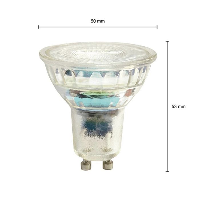 Ampoule LED GU10 gradable Antonie, 7W, dim to warm