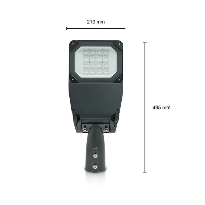 LED réverbère Vienna, 50 Watt, 5700K, garantie de 2 ans