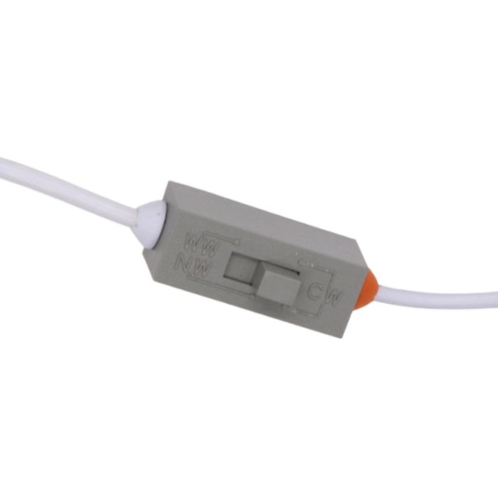 Downlight blanc en aluminium, Anjuli, 15W, white switch LED