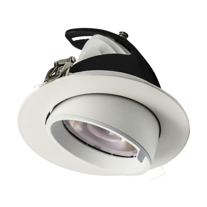 Downlight blanc en aluminium, Anjuli, 33W, white switch LED