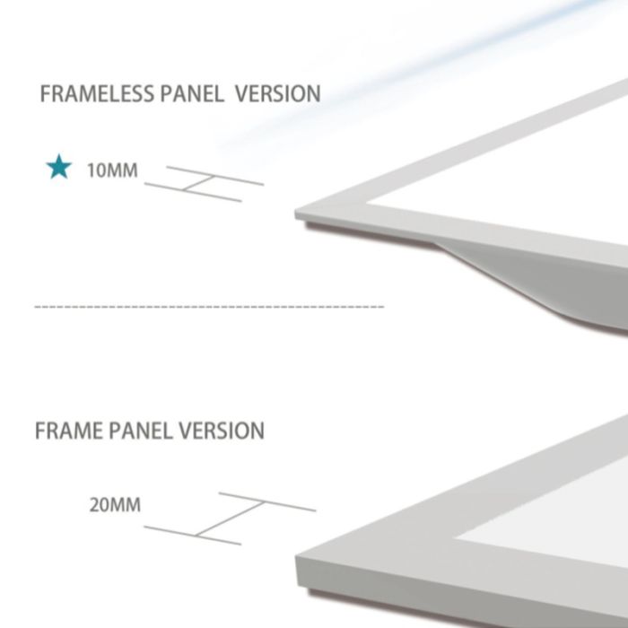 Panneau LED 60x60 - 40W - 4000K - UGR<22 - rétroéclairée - bord étroit