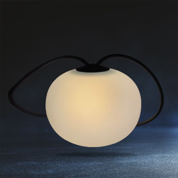 Suspension solaire d'extérieur blanc en plastique, Pien, 1W, 2700K LED, IP54