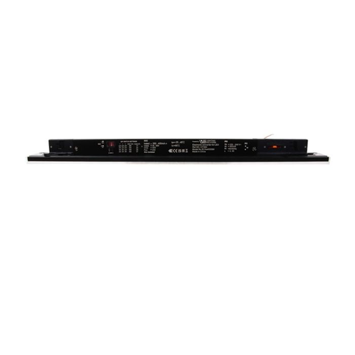 Luminaire sur rail triphasé noir Tora, 27W, 3000K, 150 cm, Pro