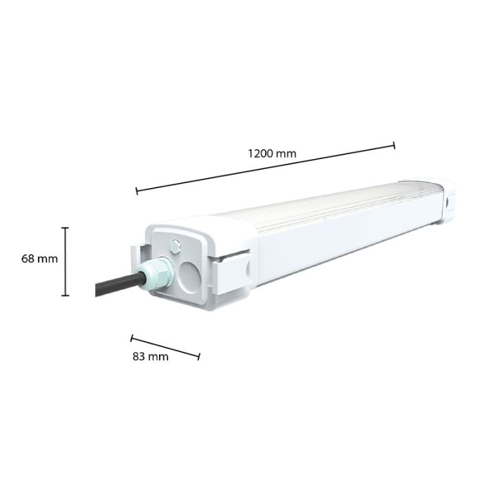 Barre LED tri-proof 120 cm - Alinah - 40W - 4500K - IP65