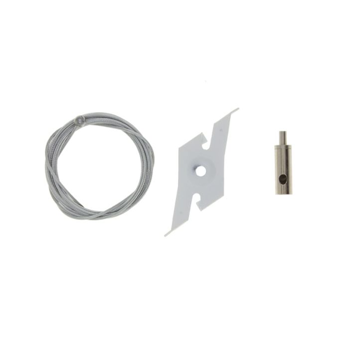 Kit de suspension pour éclairage sur rail triphasé, 2 mètres, blanc, Pro