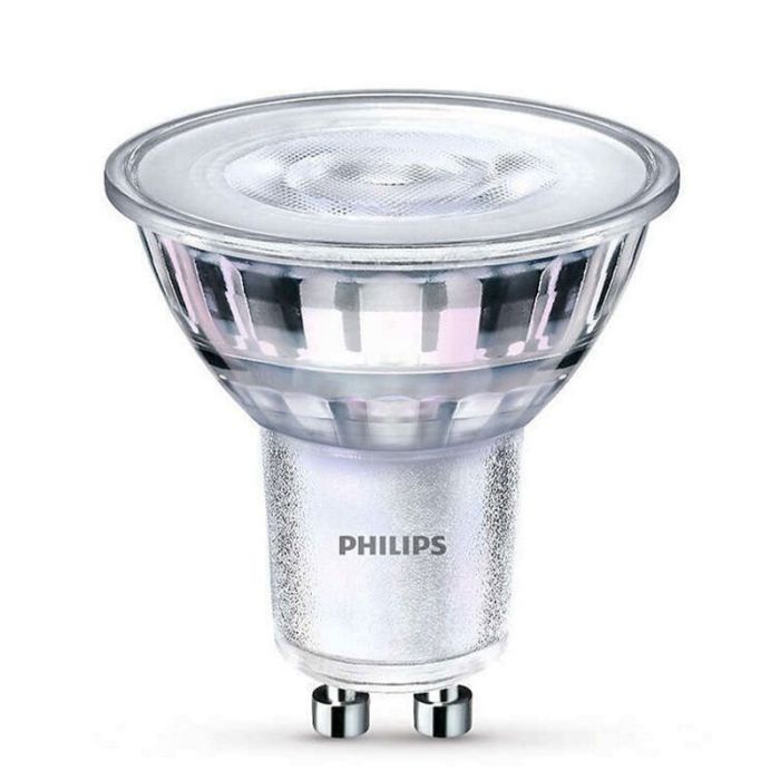 Philips GU10 ampoule LED dimmable, Pascal, transparente, 3,8w, dim to warm