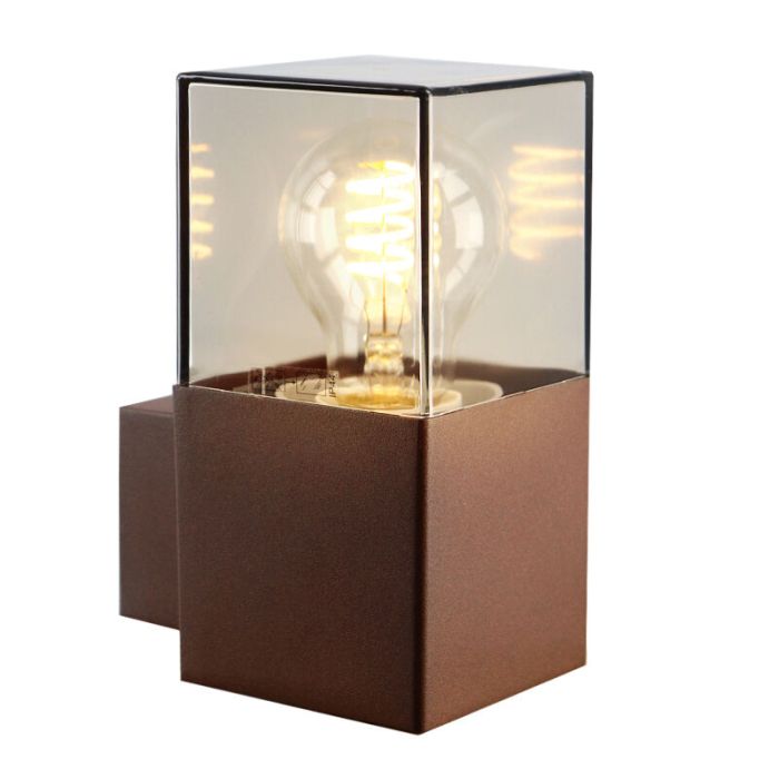 Luminaire extérieur couleur rouille moderne, Sanel, IP44