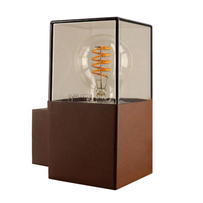 Luminaire extérieur couleur rouille moderne, Sanel, IP44