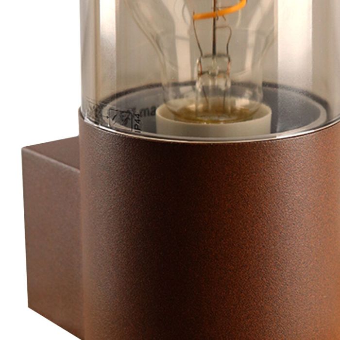 Luminaire extérieur couleur rouille moderne, Sanel, IP44