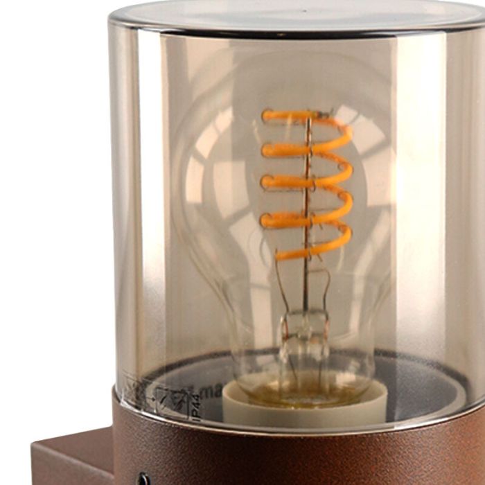 Luminaire extérieur couleur rouille moderne, Sanel, IP44