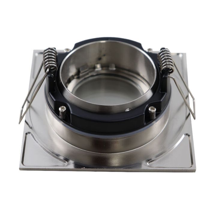 Spot encastré salle de bain nickel en aluminium, Jill, IP44