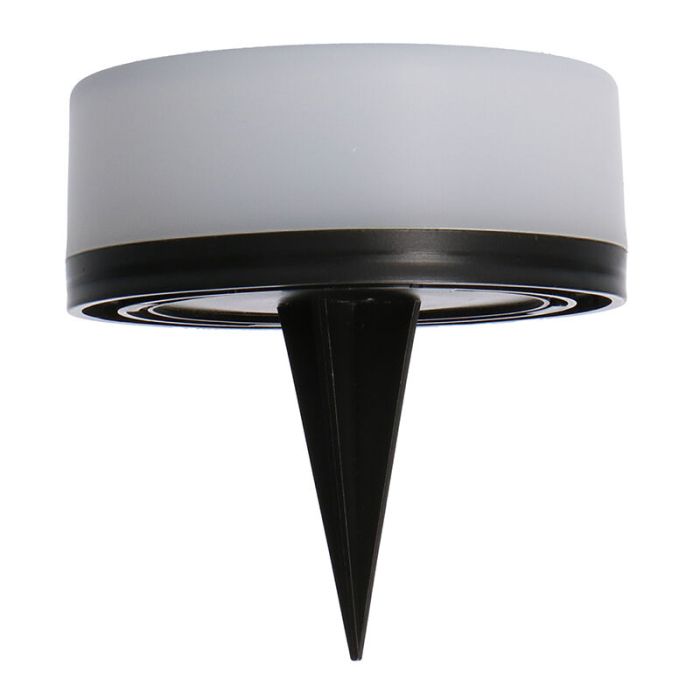 Spot à piquer extérieur blanc en plastique, Nermin, 1W, 2700K LED, IP44