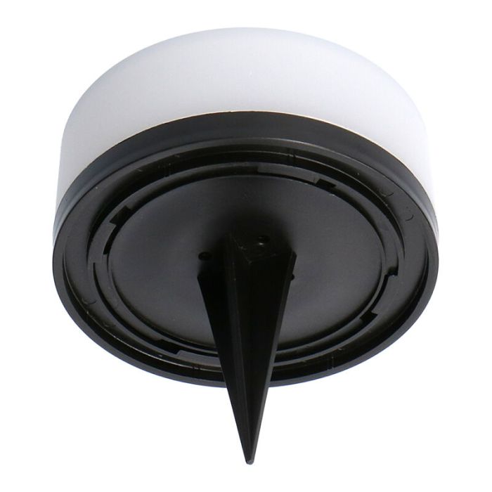 Spot à piquer extérieur blanc en plastique, Nermin, 1W, 2700K LED, IP44